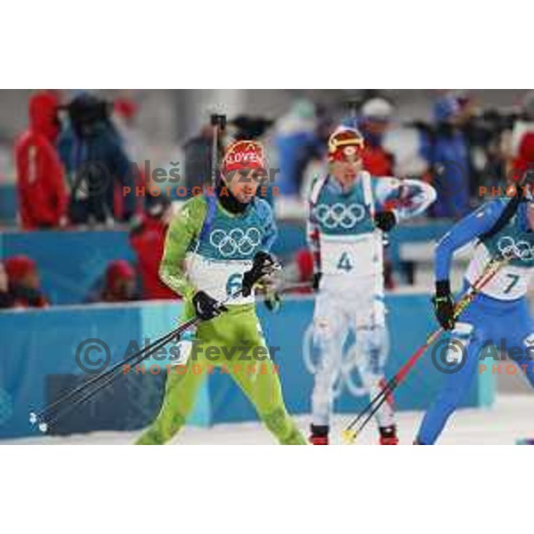 Jakov Fak (SLO) competes in Men\'s Biathlon 15 km Mass start at Alpensia Biathlon Centre during PyeongChang 2018 Winter Olympic Games, South Korea on February 18, 2018