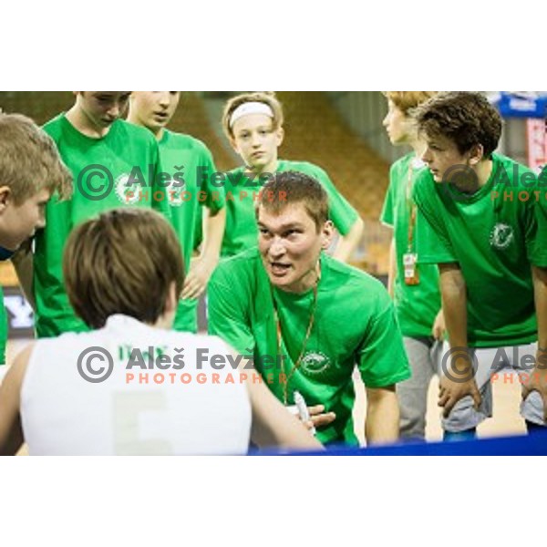 Mini Pokal Spar Final basketball match between Petrol Olimpija and Helios Suns, Tivoli, Ljubljana, Slovenia on February 18, 2018