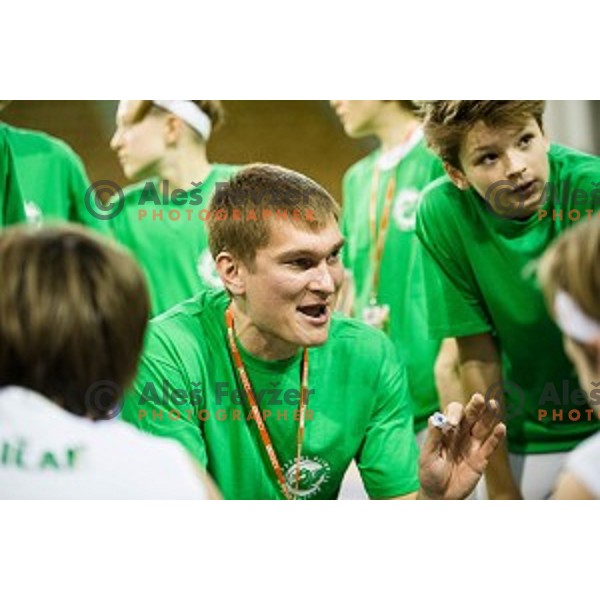 Mini Pokal Spar Final basketball match between Petrol Olimpija and Helios Suns, Tivoli, Ljubljana, Slovenia on February 18, 2018