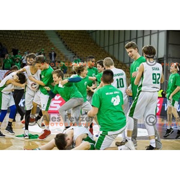 Mini Pokal Spar Final basketball match between Petrol Olimpija and Helios Suns, Tivoli, Ljubljana, Slovenia on February 18, 2018