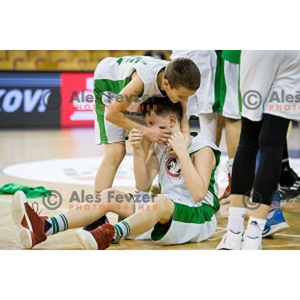 Mini Pokal Spar Final basketball match between Petrol Olimpija and Helios Suns, Tivoli, Ljubljana, Slovenia on February 18, 2018
