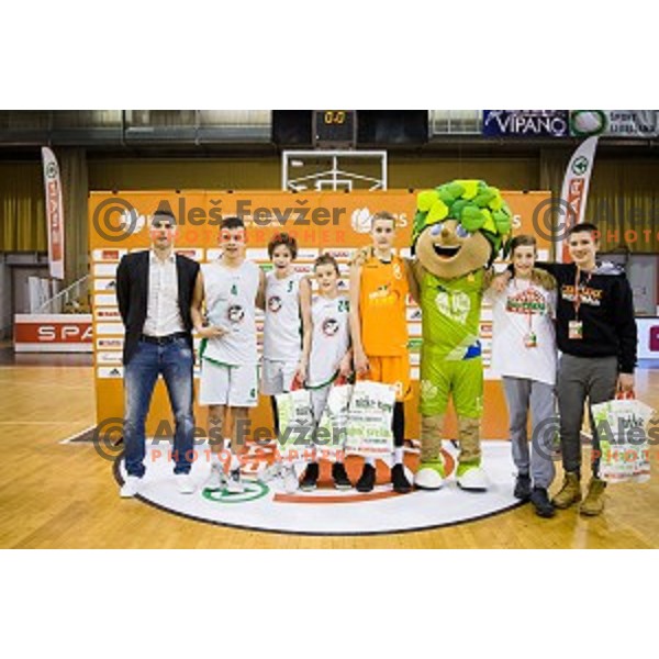 Mini Pokal Spar Final basketball match between Petrol Olimpija and Helios Suns, Tivoli, Ljubljana, Slovenia on February 18, 2018