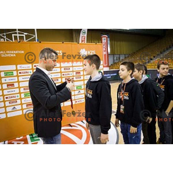Mini Pokal Spar Final basketball match between Petrol Olimpija and Helios Suns, Tivoli, Ljubljana, Slovenia on February 18, 2018