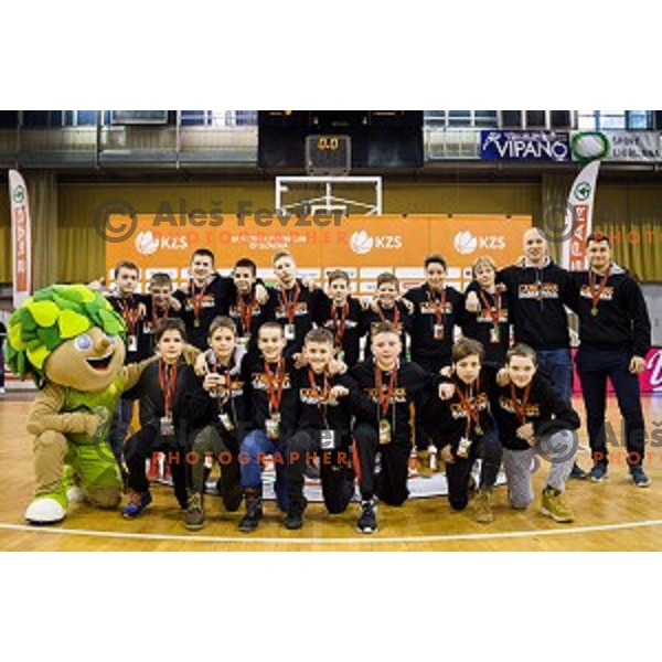 Mini Pokal Spar Final basketball match between Petrol Olimpija and Helios Suns, Tivoli, Ljubljana, Slovenia on February 18, 2018