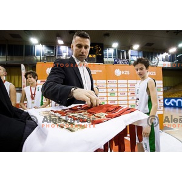 Mini Pokal Spar Final basketball match between Petrol Olimpija and Helios Suns, Tivoli, Ljubljana, Slovenia on February 18, 2018