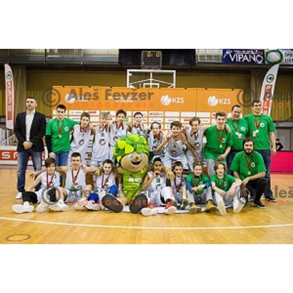 Mini Pokal Spar Final basketball match between Petrol Olimpija and Helios Suns, Tivoli, Ljubljana, Slovenia on February 18, 2018