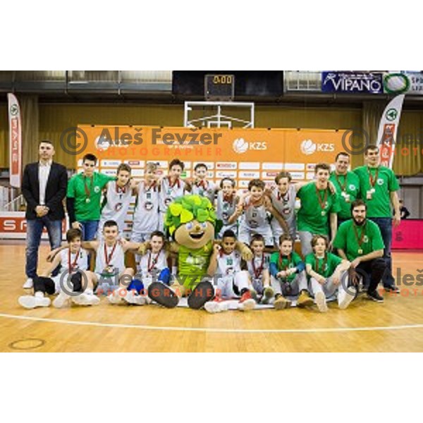 Mini Pokal Spar Final basketball match between Petrol Olimpija and Helios Suns, Tivoli, Ljubljana, Slovenia on February 18, 2018