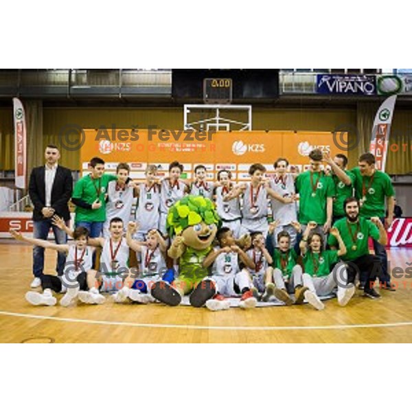 Mini Pokal Spar Final basketball match between Petrol Olimpija and Helios Suns, Tivoli, Ljubljana, Slovenia on February 18, 2018
