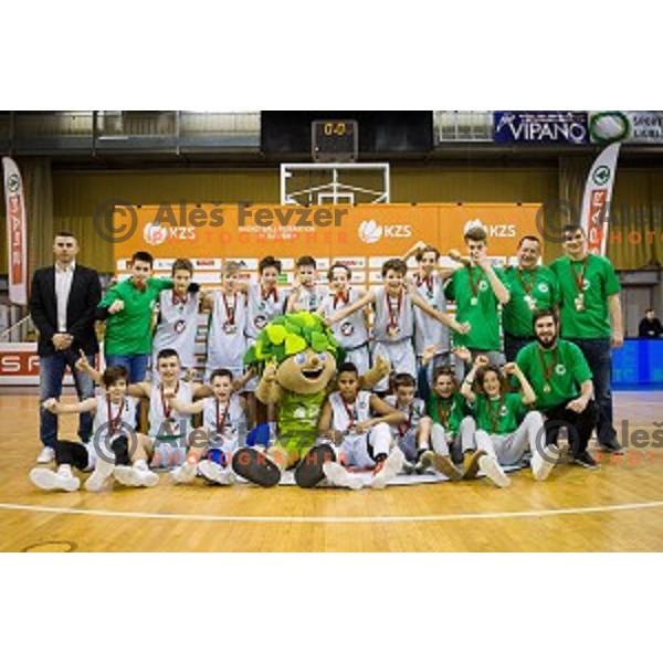 Mini Pokal Spar Final basketball match between Petrol Olimpija and Helios Suns, Tivoli, Ljubljana, Slovenia on February 18, 2018