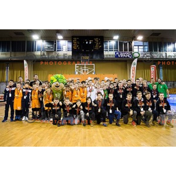 Mini Pokal Spar Final basketball match between Petrol Olimpija and Helios Suns, Tivoli, Ljubljana, Slovenia on February 18, 2018