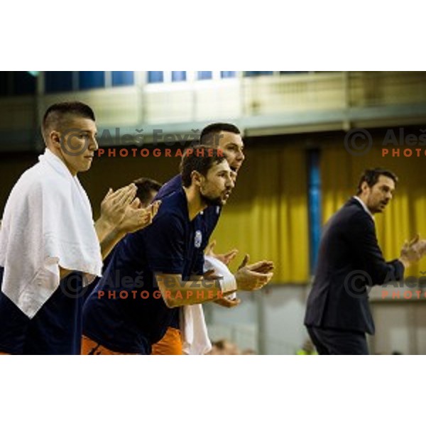 in action during Pokal Spar Final final basketball match between Sencur and SIXT Primorska, Tivoli, Ljubljana, Slovenia on February 18, 2018