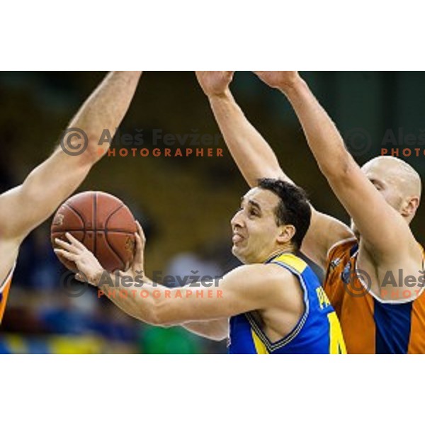 in action during Pokal Spar Final final basketball match between Sencur and SIXT Primorska, Tivoli, Ljubljana, Slovenia on February 18, 2018
