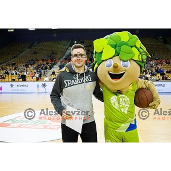 in action during Pokal Spar Final final basketball match between Sencur and SIXT Primorska, Tivoli, Ljubljana, Slovenia on February 18, 2018