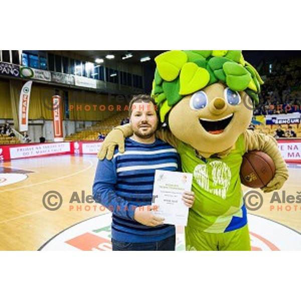 in action during Pokal Spar Final final basketball match between Sencur and SIXT Primorska, Tivoli, Ljubljana, Slovenia on February 18, 2018