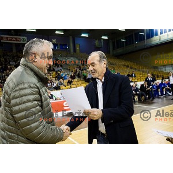 in action during Pokal Spar Final final basketball match between Sencur and SIXT Primorska, Tivoli, Ljubljana, Slovenia on February 18, 2018