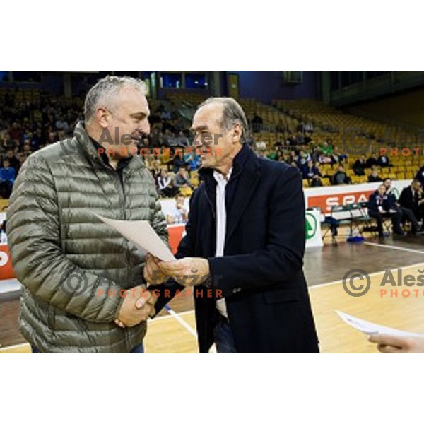 in action during Pokal Spar Final final basketball match between Sencur and SIXT Primorska, Tivoli, Ljubljana, Slovenia on February 18, 2018