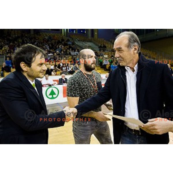 in action during Pokal Spar Final final basketball match between Sencur and SIXT Primorska, Tivoli, Ljubljana, Slovenia on February 18, 2018
