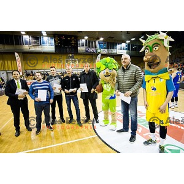 in action during Pokal Spar Final final basketball match between Sencur and SIXT Primorska, Tivoli, Ljubljana, Slovenia on February 18, 2018