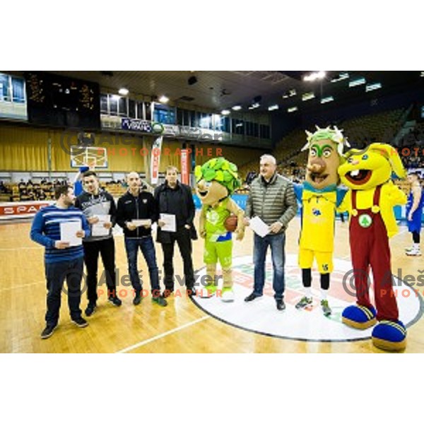 in action during Pokal Spar Final final basketball match between Sencur and SIXT Primorska, Tivoli, Ljubljana, Slovenia on February 18, 2018