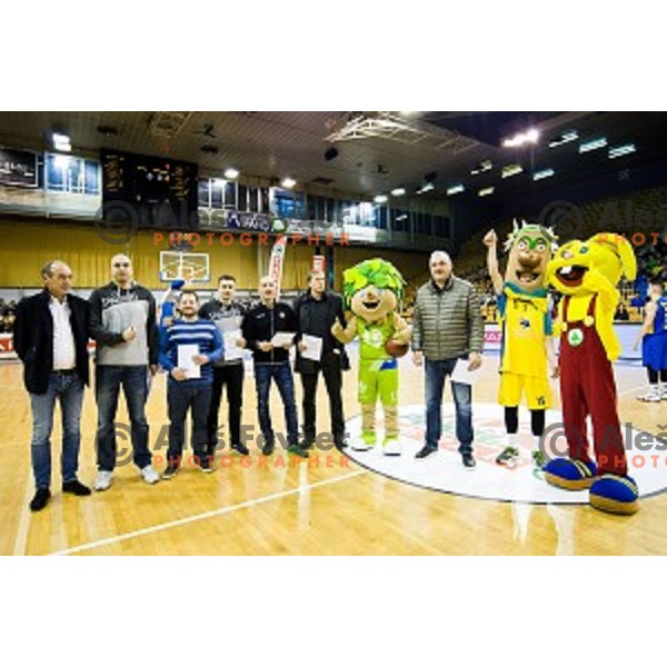 in action during Pokal Spar Final final basketball match between Sencur and SIXT Primorska, Tivoli, Ljubljana, Slovenia on February 18, 2018
