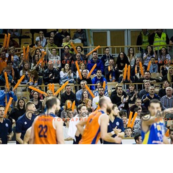 in action during Pokal Spar Final final basketball match between Sencur and SIXT Primorska, Tivoli, Ljubljana, Slovenia on February 18, 2018