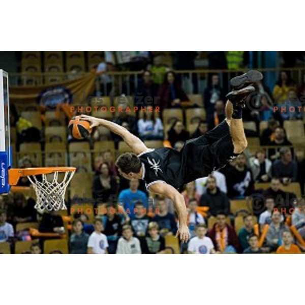 in action during Pokal Spar Final final basketball match between Sencur and SIXT Primorska, Tivoli, Ljubljana, Slovenia on February 18, 2018