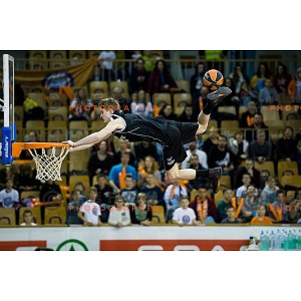 in action during Pokal Spar Final final basketball match between Sencur and SIXT Primorska, Tivoli, Ljubljana, Slovenia on February 18, 2018