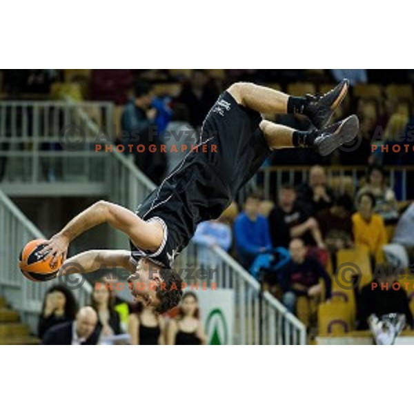 in action during Pokal Spar Final final basketball match between Sencur and SIXT Primorska, Tivoli, Ljubljana, Slovenia on February 18, 2018