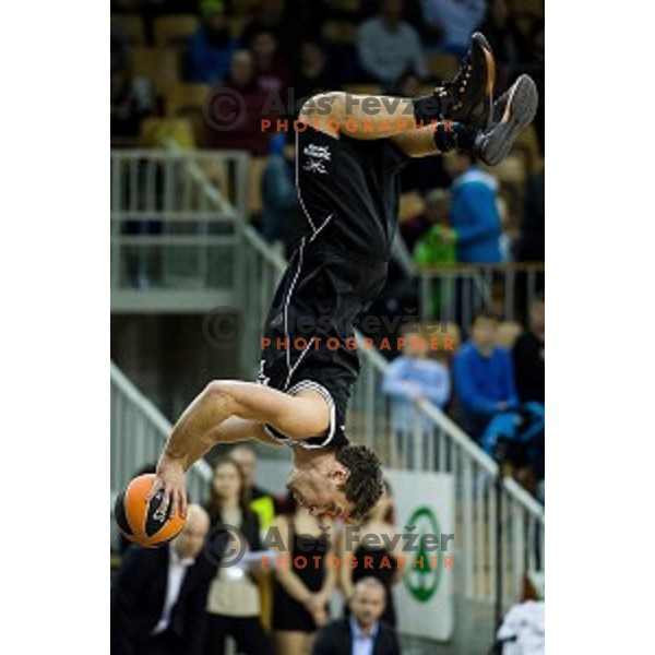 in action during Pokal Spar Final final basketball match between Sencur and SIXT Primorska, Tivoli, Ljubljana, Slovenia on February 18, 2018