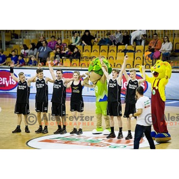 in action during Pokal Spar Final final basketball match between Sencur and SIXT Primorska, Tivoli, Ljubljana, Slovenia on February 18, 2018