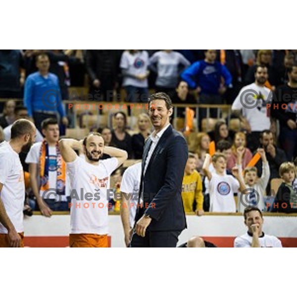 Jurica Golemac in action during Pokal Spar Final final basketball match between Sencur and SIXT Primorska, Tivoli, Ljubljana, Slovenia on February 18, 2018