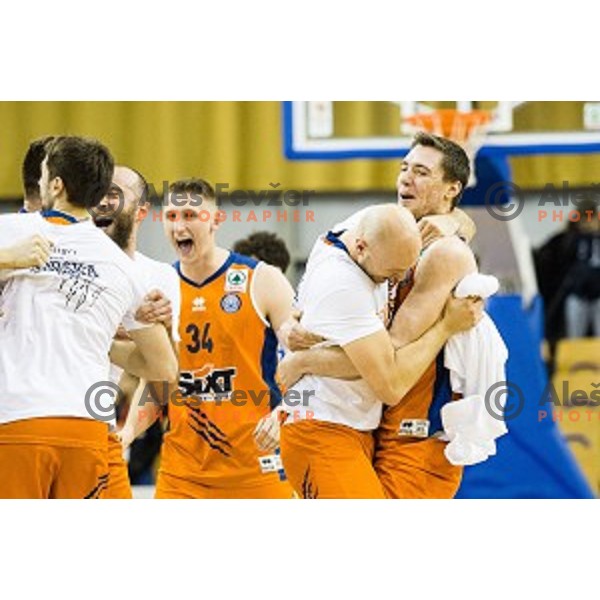 Sixt Primorska in action during Pokal Spar Final final basketball match between Sencur and SIXT Primorska, Tivoli, Ljubljana, Slovenia on February 18, 2018