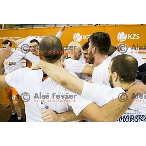 Sixt Primorska in action during Pokal Spar Final final basketball match between Sencur and SIXT Primorska, Tivoli, Ljubljana, Slovenia on February 18, 2018