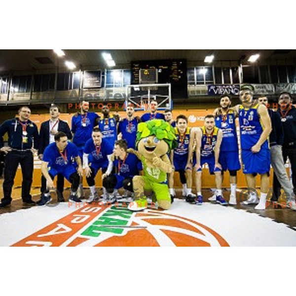 Sencur in action during Pokal Spar Final final basketball match between Sencur and SIXT Primorska, Tivoli, Ljubljana, Slovenia on February 18, 2018