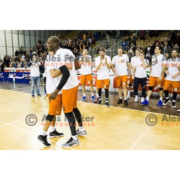 Sixt Primorska in action during Pokal Spar Final final basketball match between Sencur and SIXT Primorska, Tivoli, Ljubljana, Slovenia on February 18, 2018