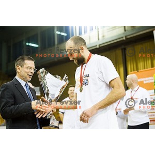 Nebojsa Joksimovic, Igor Marvin in action during Pokal Spar Final final basketball match between Sencur and SIXT Primorska, Tivoli, Ljubljana, Slovenia on February 18, 2018