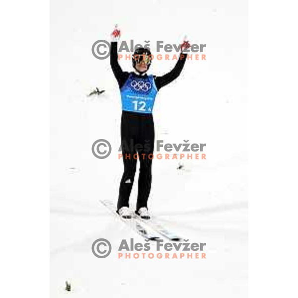 Robert Johansson (NOR) at Ski jumping team competition on Large hill during PyeongChang 2018 Winter Olympic Games, South Korea on February 19, 2018