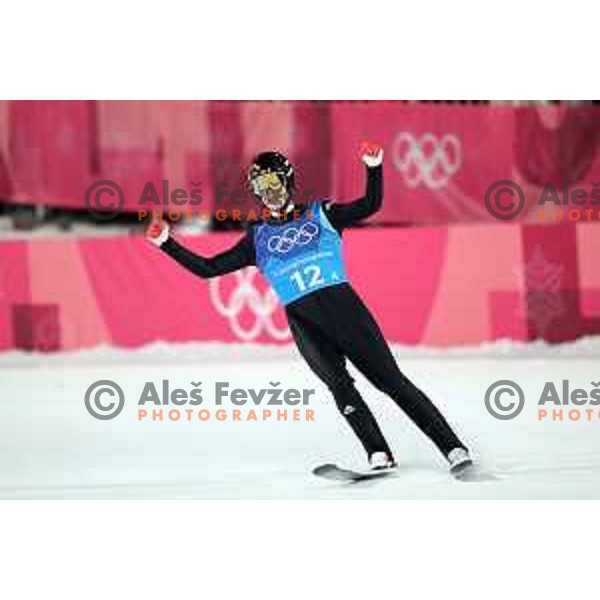 Robert Johansson (NOR) at Ski jumping team competition on Large hill during PyeongChang 2018 Winter Olympic Games, South Korea on February 19, 2018