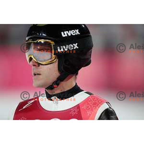 Jernej Damjan (SLO) at Ski jumping team competition on Large hill during PyeongChang 2018 Winter Olympic Games, South Korea on February 19, 2018