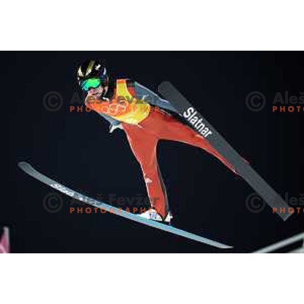 Tilen Bartol (SLO) at Ski jumping team competition on Large hill during PyeongChang 2018 Winter Olympic Games, South Korea on February 19, 2018