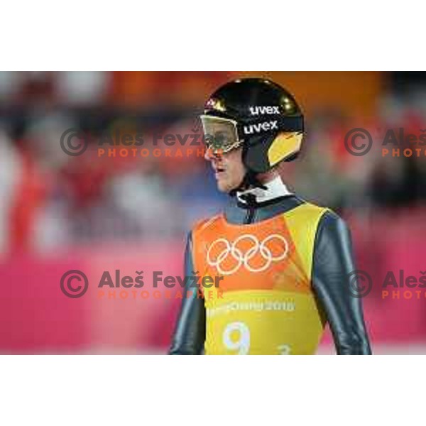 Gregor Shlierenzauer (AUT) at Ski jumping team competition on Large hill during PyeongChang 2018 Winter Olympic Games, South Korea on February 19, 2018