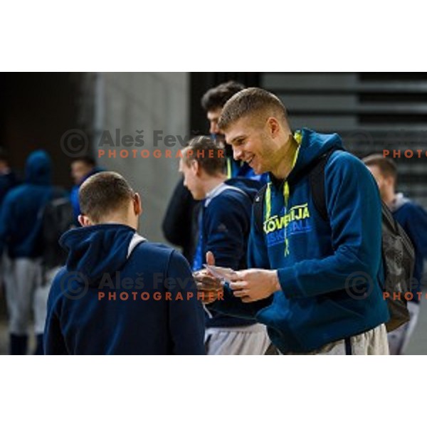 during training of the Slovenian basketball national team, Arena Stozice, Ljubljana, Slovenia on February 19, 2018