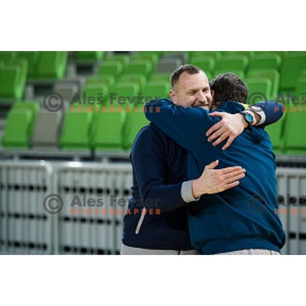 during training of the Slovenian basketball national team, Arena Stozice, Ljubljana, Slovenia on February 19, 2018