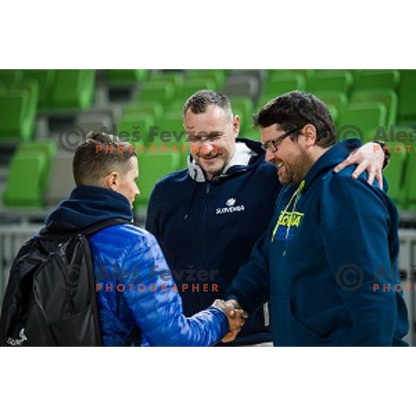 during training of the Slovenian basketball national team, Arena Stozice, Ljubljana, Slovenia on February 19, 2018