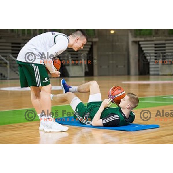 during training of the Slovenian basketball national team, Arena Stozice, Ljubljana, Slovenia on February 19, 2018