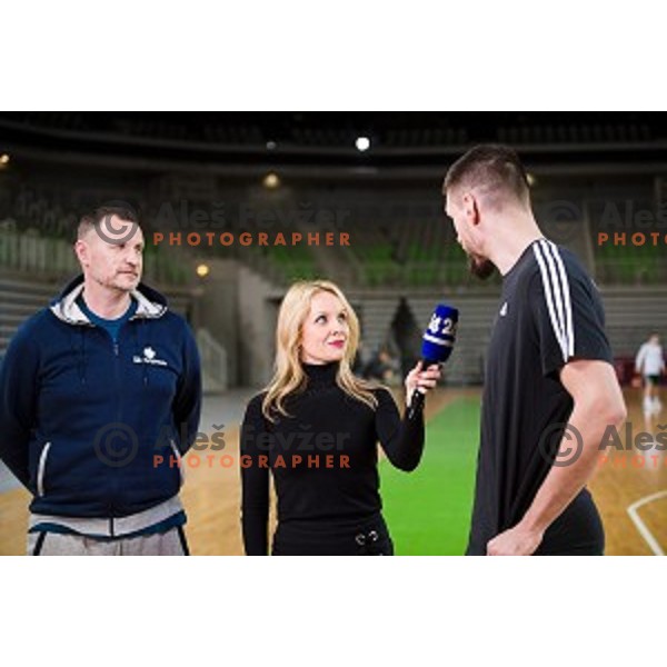 during training of the Slovenian basketball national team, Arena Stozice, Ljubljana, Slovenia on February 19, 2018