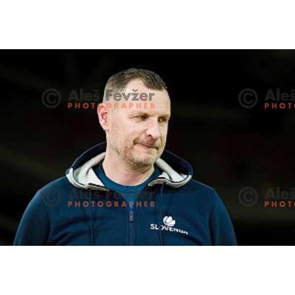 during training of the Slovenian basketball national team, Arena Stozice, Ljubljana, Slovenia on February 19, 2018
