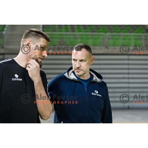 during training of the Slovenian basketball national team, Arena Stozice, Ljubljana, Slovenia on February 19, 2018