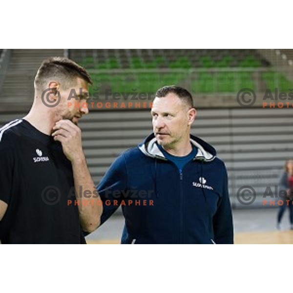 during training of the Slovenian basketball national team, Arena Stozice, Ljubljana, Slovenia on February 19, 2018