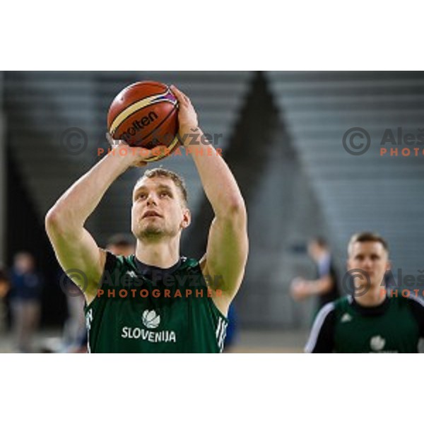 during training of the Slovenian basketball national team, Arena Stozice, Ljubljana, Slovenia on February 19, 2018